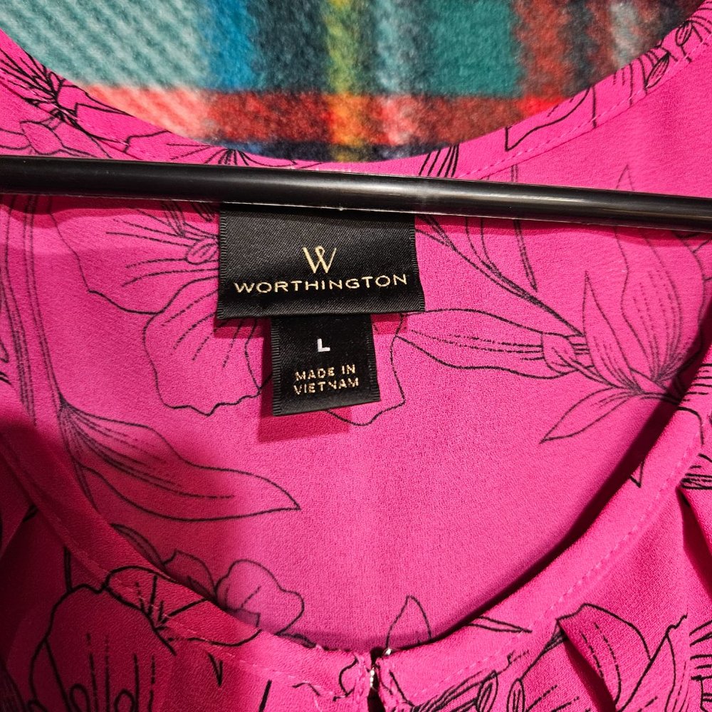 Worthington Pink Blouse - Picture 3 of 4